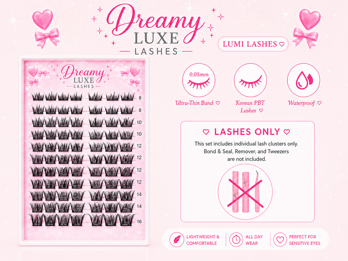 Lumi Lash Clusters Only – Wispy Lash Clusters